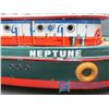 Image 2 : Neptune Battery Operated Japanese Friction Toy - Tug Boat - 15" Missing Battery Cover