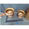 Image 2 : (4) Copper Kitchen Containers and (2) Decorative Pots