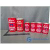 (6) Blue Ribbon Tins