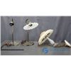 Image 1 : (2) Vintage Wall Light Fixtures and A Ceiling Light Fixture - Glass and Milk Glass