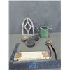 Image 1 : Vintage Items - Ruler, Pucks, Mini Watering Can