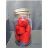 Image 4 : Metal Storage Box and Jar of Military Red Webbing