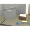 Image 1 : Metal File Box with Key, Index File Card Box