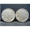 Image 1 : (2) 1913 Type 1 Buffalo Nickels Semi Key Date