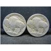 Image 2 : (2) 1913 Type 1 Buffalo Nickels Semi Key Date
