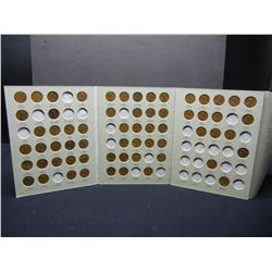 (43) Wheat Cents and 20 Memorials In 1941-74 Album