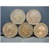 Image 2 : (5) Canadian Large Cents Various Dates Most have Strong Details