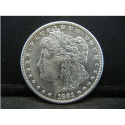 1881 S Morgan Dollar AU+++
