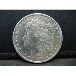 1897 O Morgan Dollar Better Date Scratch on Reverse
