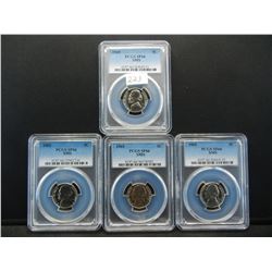 (4) 1965 Jefferson Nickels PCGS SP66