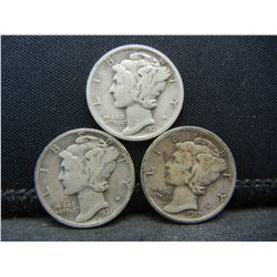 1917 Mercury Dime Strong Details 1931 D Better Date, 1931 S Better Date