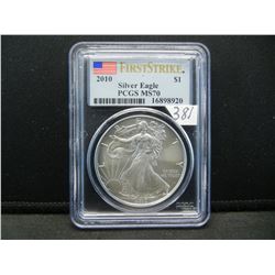 2010 American Silver Eagle PCGS MS70 First Strike