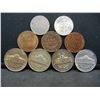 Image 2 : Misc. Lot Blank Planchet, 1946s Gem BU Dime (3) Pre 1964 Nickels 1942P Silver Nickel Indian Cent (2)
