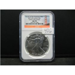 2011 (S) American Silver Eagle NGC MS70 Early Releases