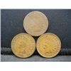 Image 1 : 1868, 1881 Fine, 1909 XF Indian Cents