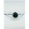 Image 3 : 10K White Gold Black Diamond(0.9ct) Ring (~weight 1.6g), Made in Canada, Insurance Value $1200