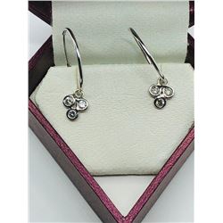 10K White Gold Diamond(I, I, 0.35ct) Earrings, Appraised Retail $1800