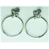 Image 2 : 10K White Gold Diamond(I, I, 0.35ct) Earrings, Appraised Retail $1800