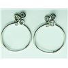 Image 3 : 10K White Gold Diamond(I, I, 0.35ct) Earrings, Appraised Retail $1800