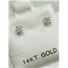 Image 1 : 14K White Gold Diamond(G-H, I1, 0.25ct) Earrings, Made in Canada, Insurance Value $1400