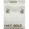 Image 2 : 14K White Gold Diamond(G-H, I1, 0.25ct) Earrings, Made in Canada, Insurance Value $1400