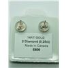 Image 3 : 14K White Gold Diamond(G-H, I1, 0.25ct) Earrings, Made in Canada, Insurance Value $1400