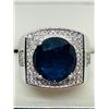 Image 2 : Silver Sapphire Ring (~weight 11.4g), Suggested Retail Value $600