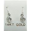 Image 1 : 14K White Gold Diamond(0.4ct) Earrings, Made in Canada, Suggested Retail Value $1200