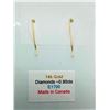 Image 3 : 14K Yellow Gold Diamond(H-I, I2-I3, 0.90ct) Earrings, Made in Canada, Insurance Value $3700 Youtube 