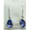 Image 2 : 14K White Gold Tanzanite(2.2ct) Earrings, Made in Canada, Insurance Value $1200