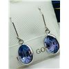 Image 3 : 14K White Gold Tanzanite(2.2ct) Earrings, Made in Canada, Insurance Value $1200