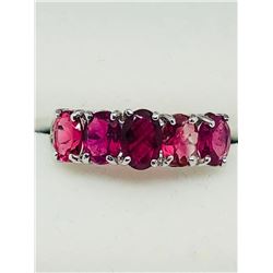 10K White Gold Tourmaline(2.4ct) Ring (~Size 7)(Ring is resizable for $40), Made in Canada, Insuranc