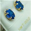 Image 2 : 10K Yellow Gold Tanzanite(1.6ct) Earrings, Made in Canada, Insurance Value $1250