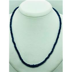 925K Silver Natural Sapphire(65ct) Necklace (~weight 16.6g), Suggested Retail Value $3000