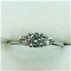 Image 2 : 14K White Gold Diamond(0.32ct) Side Diamond(0.1ct) Ring (~Size 7.5)(Ring is resizable for $40) (~wei