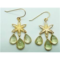 14K Yellow Gold Zul(2.5ct) Earrings (~weight 2.05g), Appraised Retail $2400