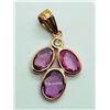 Image 1 : 14K Rose Gold Pink Sapphire(1.5ct) Diamond(0.04ct) Pendant, Insurance Value $2200