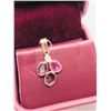 Image 3 : 14K Rose Gold Pink Sapphire(1.5ct) Diamond(0.04ct) Pendant, Insurance Value $2200