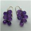 Image 2 : 14K Yellow Gold Amethyst(19ct) Earrings, Made in Canada, Suggested Retail Value $900