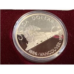 Royal Canada Mint 1886-1986 Vancouver Canada Silver Dollar
