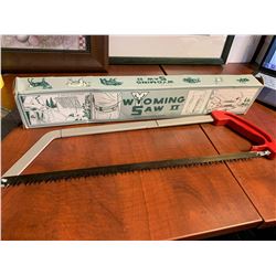 Famous Wyoming Saw II with carry belt and bone and wood saw blades