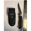 Image 2 : NEW Buck rubber handle utility folder knife with sheath