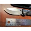 Image 2 : NEW Buck curved blade folding hunting knife with sheath