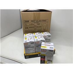 Case lot of 24 NEW LED 60w A19 light bulbs