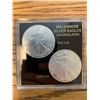 Image 1 : Lot of 2 Millennium Silver Eagle Coins