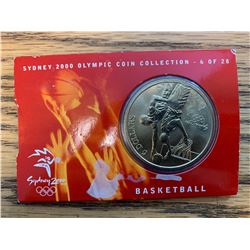 Sydney 2000 Olympic collector coin basketball