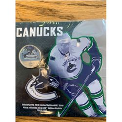Royal Canadian Mint silver 50 cent commemorative Vancouver Canucks Coin