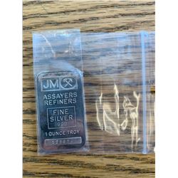 J&M Coin 1 troy ounce .999 find silver bar