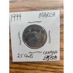 Canada 1999 March Commemorative voin