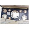 Image 2 : Boxed nine coin proof set "1975 Coinage of the Republic of Panama" by Franklin Mint